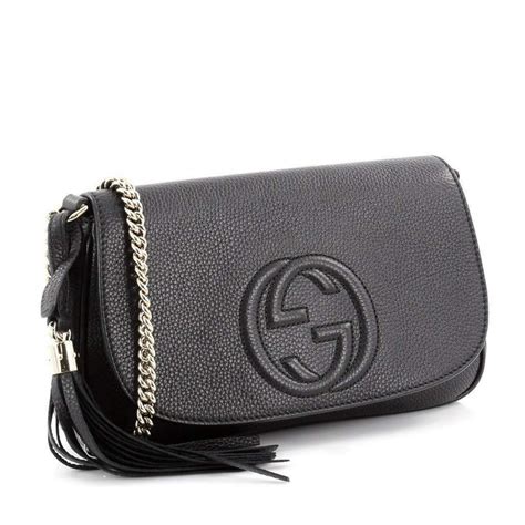 gucci soho tassel replacement|Gucci Soho Leather Flap Shoulder Bag Black Gold Tassel New .